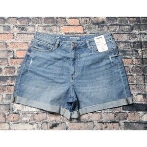 Sonoma High Rise Jean Shorts Size 16 Blue Denim
